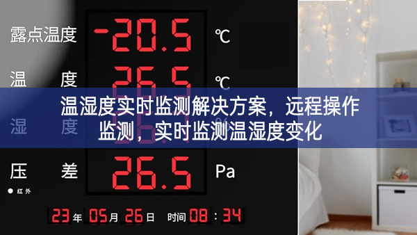 温湿度实时监测解决方案，远程操作监测，实时监测温湿度变化
