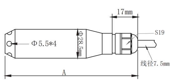 聚英投入式液位传感器尺寸 聚英投入式液位传感器尺寸