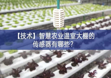 「技术」智慧农业温室大棚的传感器有哪些？